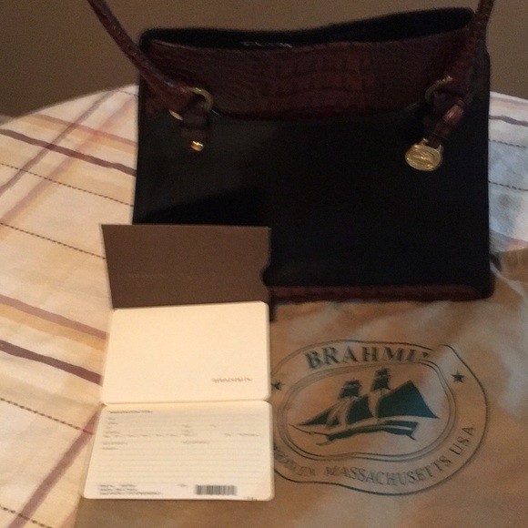 Vintage Brahmin Purse - Anetta Back Tuscan Excellent Condition w/bag, reg card - Picture 2 of 6